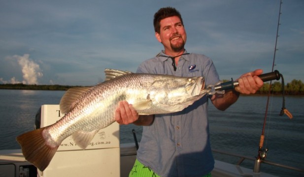 Barramundi trolling Leeders Creek