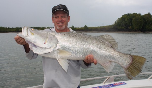 big Barramundi 104cm, fishing charter darwin, barra safari